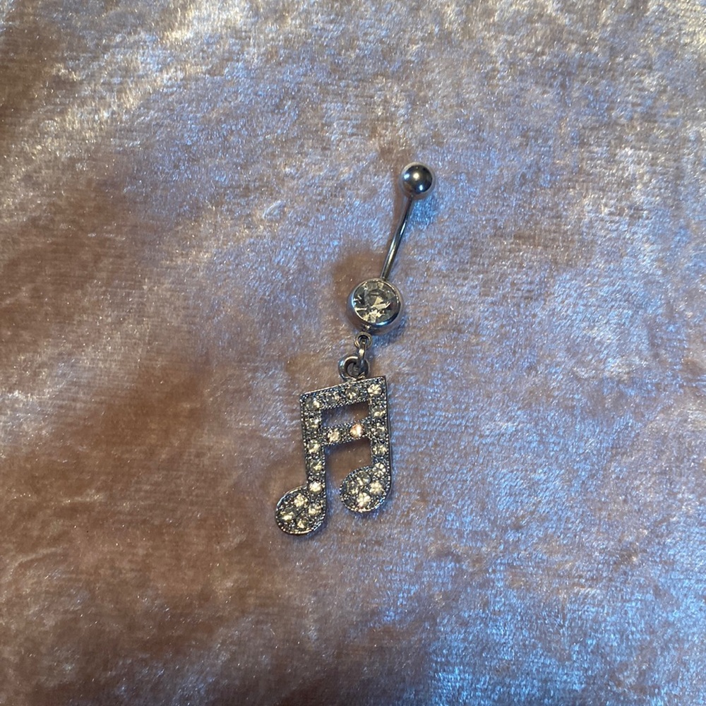 Music Note Belly Button Ring
